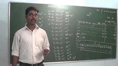 The f block elements | Lanthanides and Actinides | Class 12th