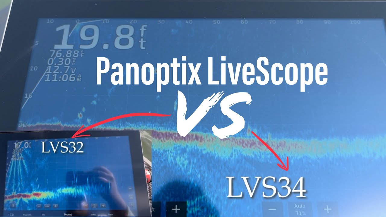 Garmin Panoptix LiveScope Transducer COMPARISON- LVS32 vs The NEW LVS34!!!  