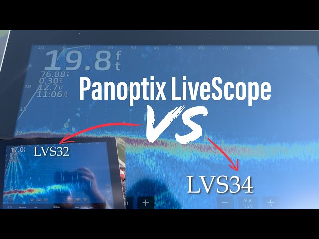 Garmin Panoptix LiveScope Transducer COMPARISON- LVS32 vs The NEW LVS34!!!  