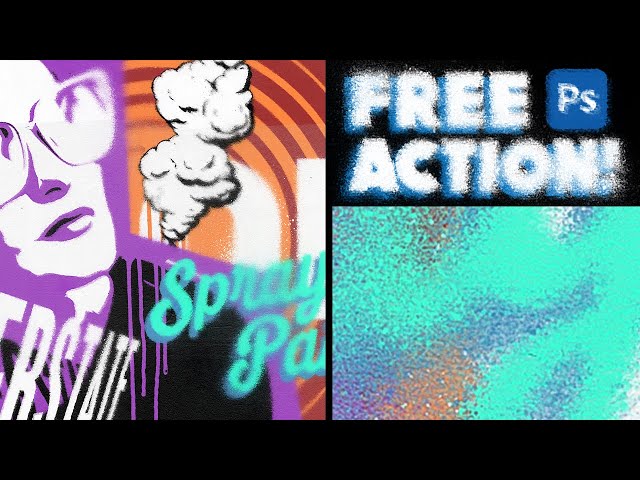 Spray Paint Photoshop Action