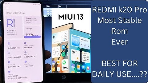 MiUi 13 For Redmi K20 Pro / Mi 9T Pro Raphael OS Android 12 Custom ROM || Official & Stable #Miui13