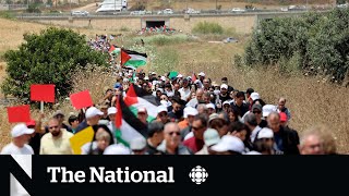 Palestinians mark Nakba Day, drawing parallels to war in Gaza