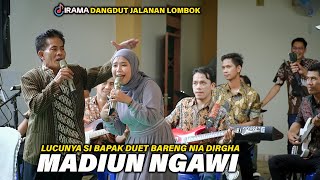 LUCU !! NIA DIRGHA Ft ORANG JAWA ASLI DUET LAGU MADIUN NGAWI DI ACARA WEDDING BARENG IRAMA DOPANG