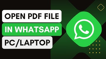 How To Open Pdf File In WhatsApp In Laptop !