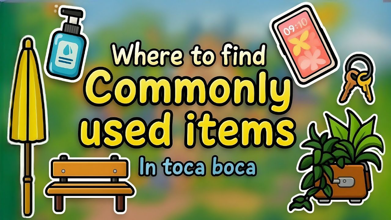 Where to find commonly used items in toc world || tocaitems || - YouTube
