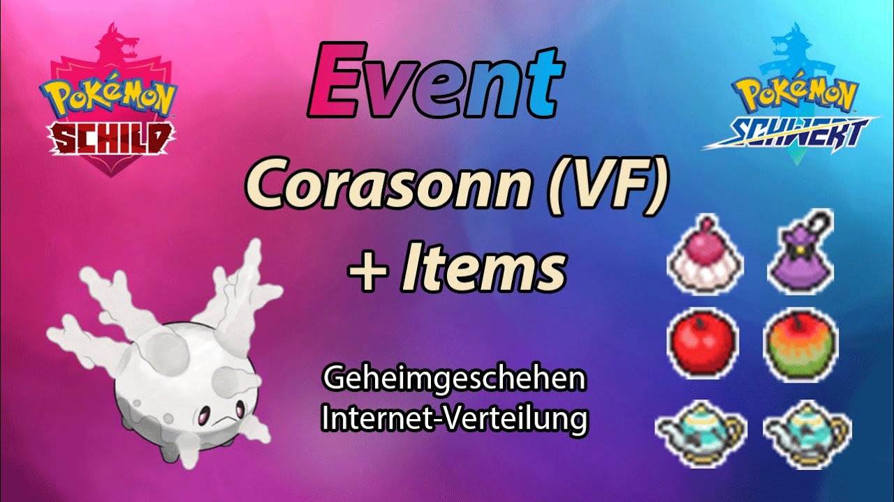 Pokémon Schwert Und Schild Event Codes Pokémon Schwert/Schild - Event: Galar Corasonn mit VF