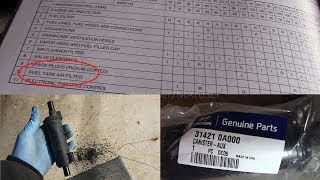 2009 Hyundai Sonata "Fuel tank air filter" causing p0449, hard to fill with gas