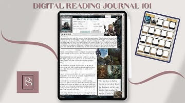 Digital Reading Journaling for Newbies | How to Complete your first reading journal spread.