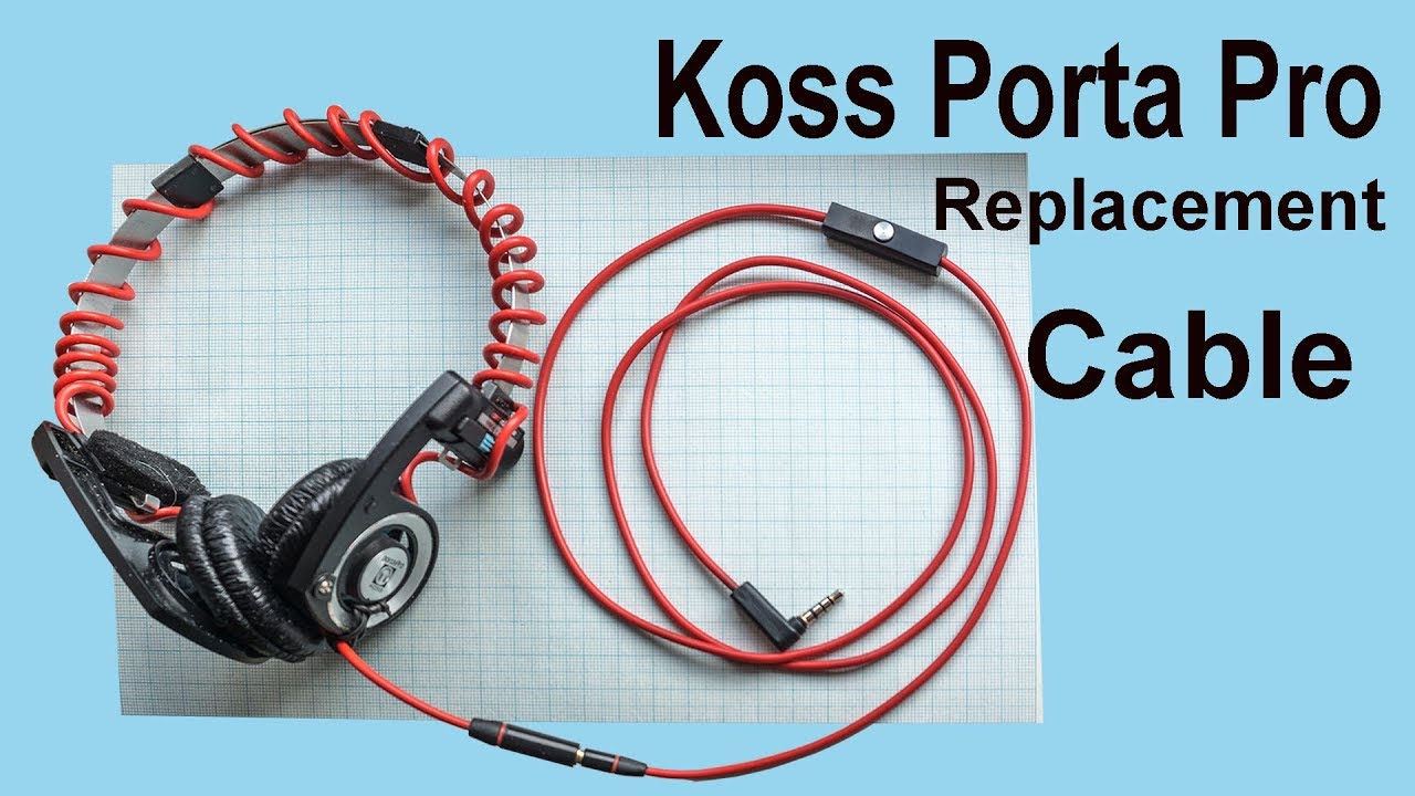 Koss Porta Pro Replace Cable Youtube