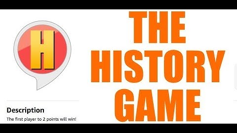 The History Game! - Amazon Echo Skill Tutorial