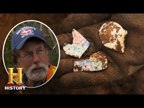 The Curse of Oak Island: Stunning Hand-Painted Artifacts Found (Season 8) | History