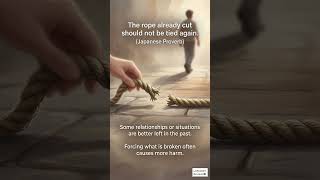 Let Go of What’s Broken 🪢 | Japanese Proverb