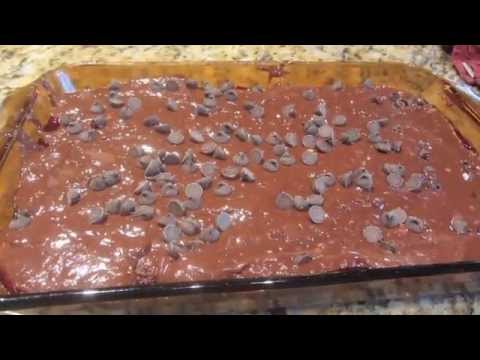 Raspberry Dump Brownie Easy Cake Recipe-11-08-2015