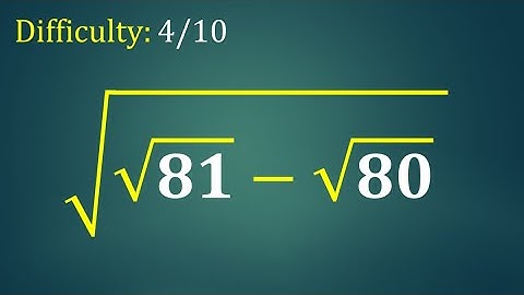 No Calculator |Nice idea in Math Olympiad |Preparation for BMO AMC AIME | || SMO UKMT 2022 2023