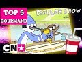 Top 5 gourmand  les tops regular show  cartoon network