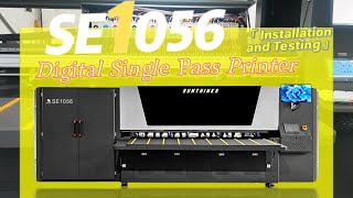 Sunthinks SE1056 Large Format Single Pass Digital Printer for Corrugated Cardboards Printing.