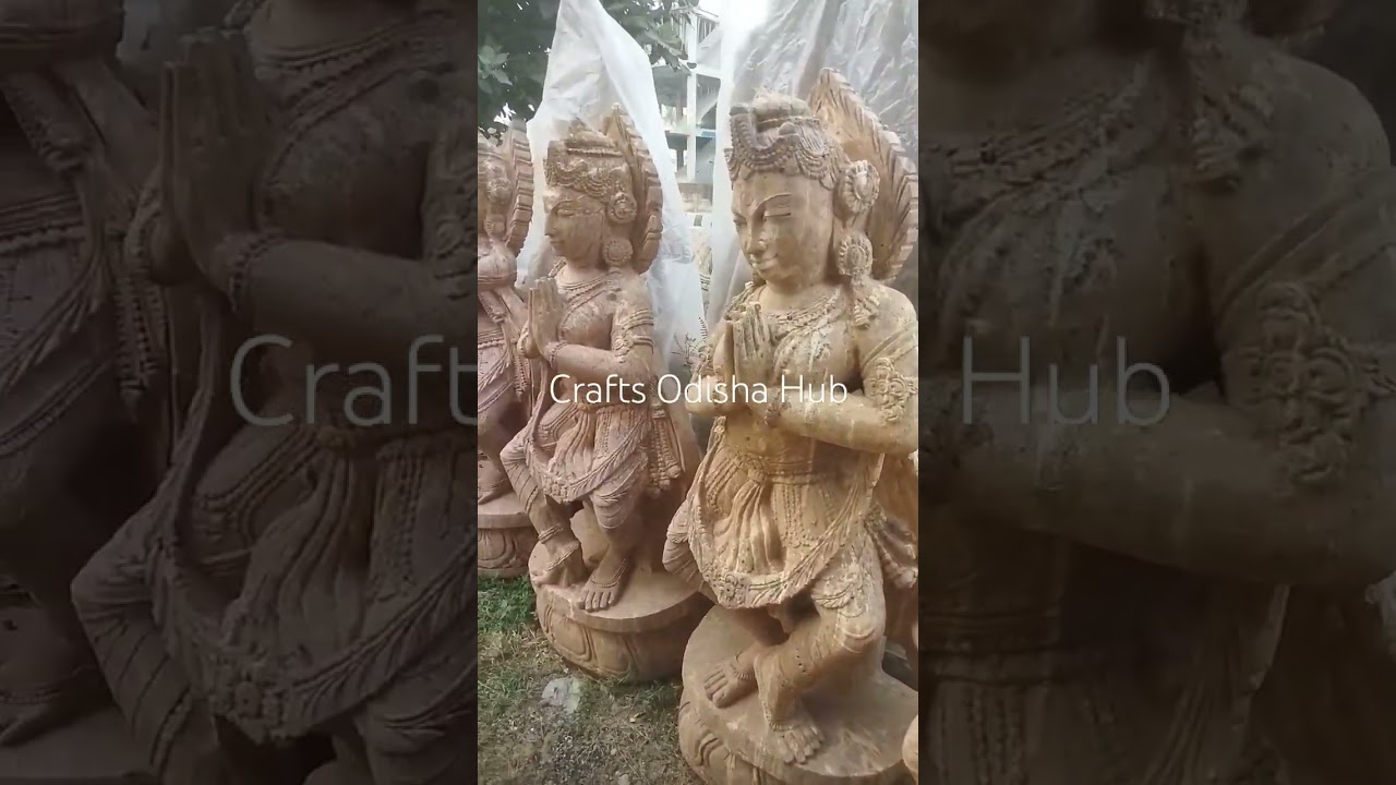 Crafts Odisha Aapsara Statue, Stone Statue Carving in Odisha 