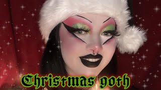 GOTH CHRISTMAS MAKEUP!