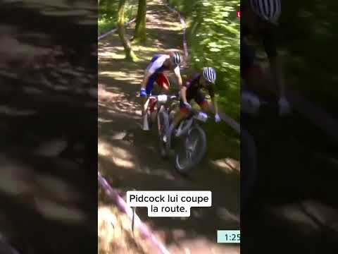 😰 La victoire olympique était si proche… #olympics2024 #olympics #paris2024 #vtt #crosscountry