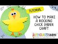Rocking Chick Paper Craft | Easy DIY Paper Toys For Kids | ArtsyCraftsyMom
