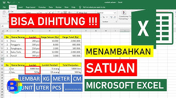 Cara Menambahkan Satuan di Excel agar Bisa Dihitung || Belajar Excel