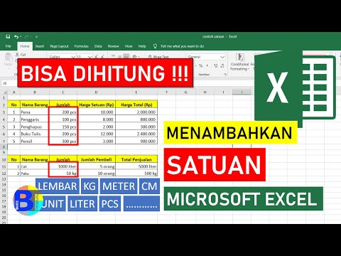 Video: Bagaimana cara menambahkan unit ke angka di Excel?