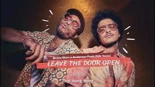 Vietsub | Leave The Door Open - Bruno Mars, Anderson Paak, Silk Sonic | Lyrics Video