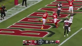 Patrick Mahomes 16 Yard Touchdown Pass to Travis Kelce | Chiefs vs Buccaneers