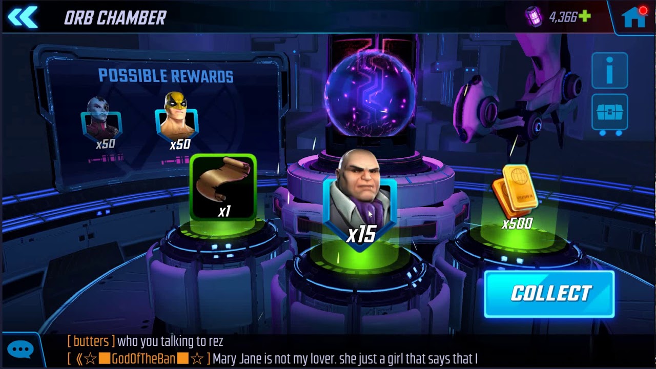 Marvel Strike Force - Mega and Premium Orb opening