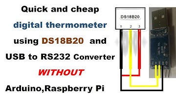 DS18B20 Digital thermometer WITHOUT Arduino or Raspberry Pi