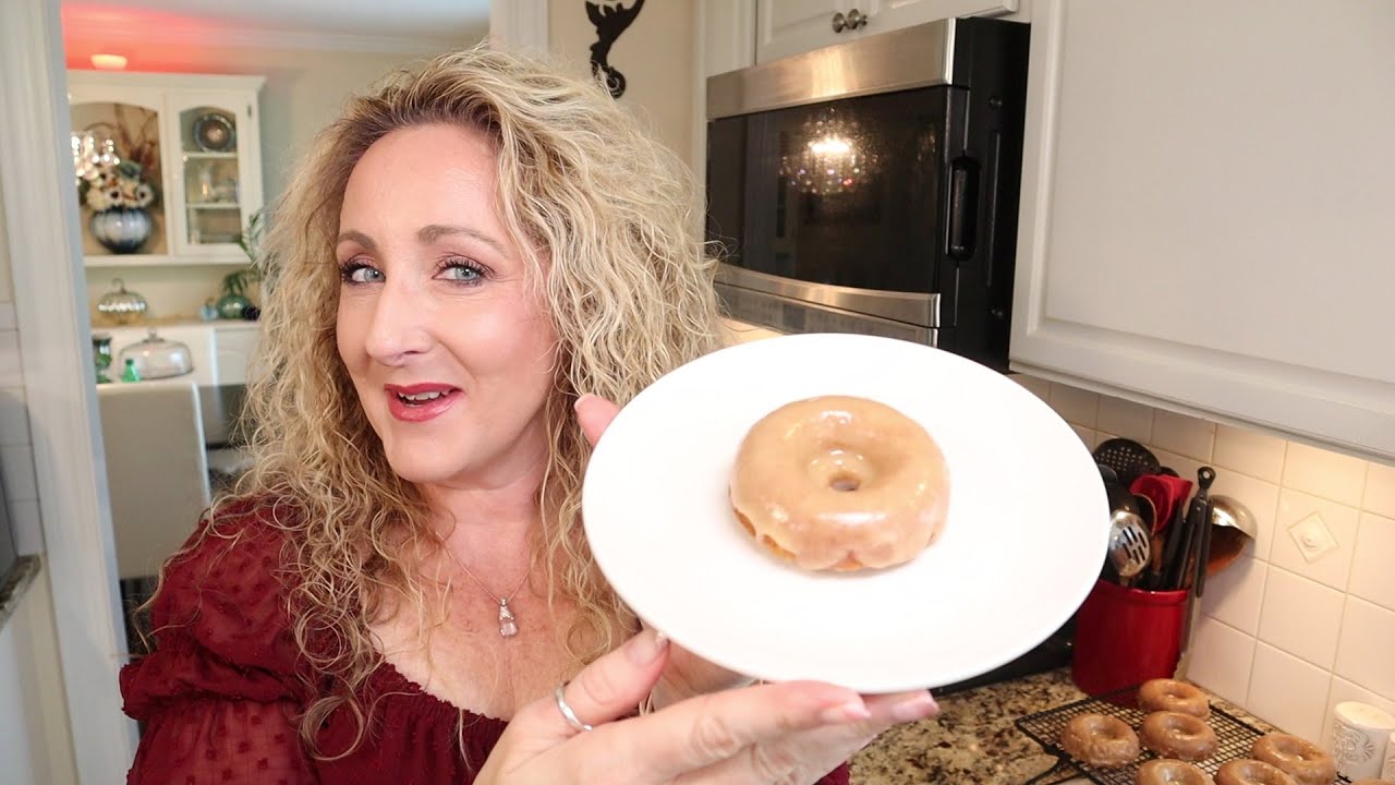 Baked Apple Cider Donuts With Caramel Glaze Baked Donuts Using