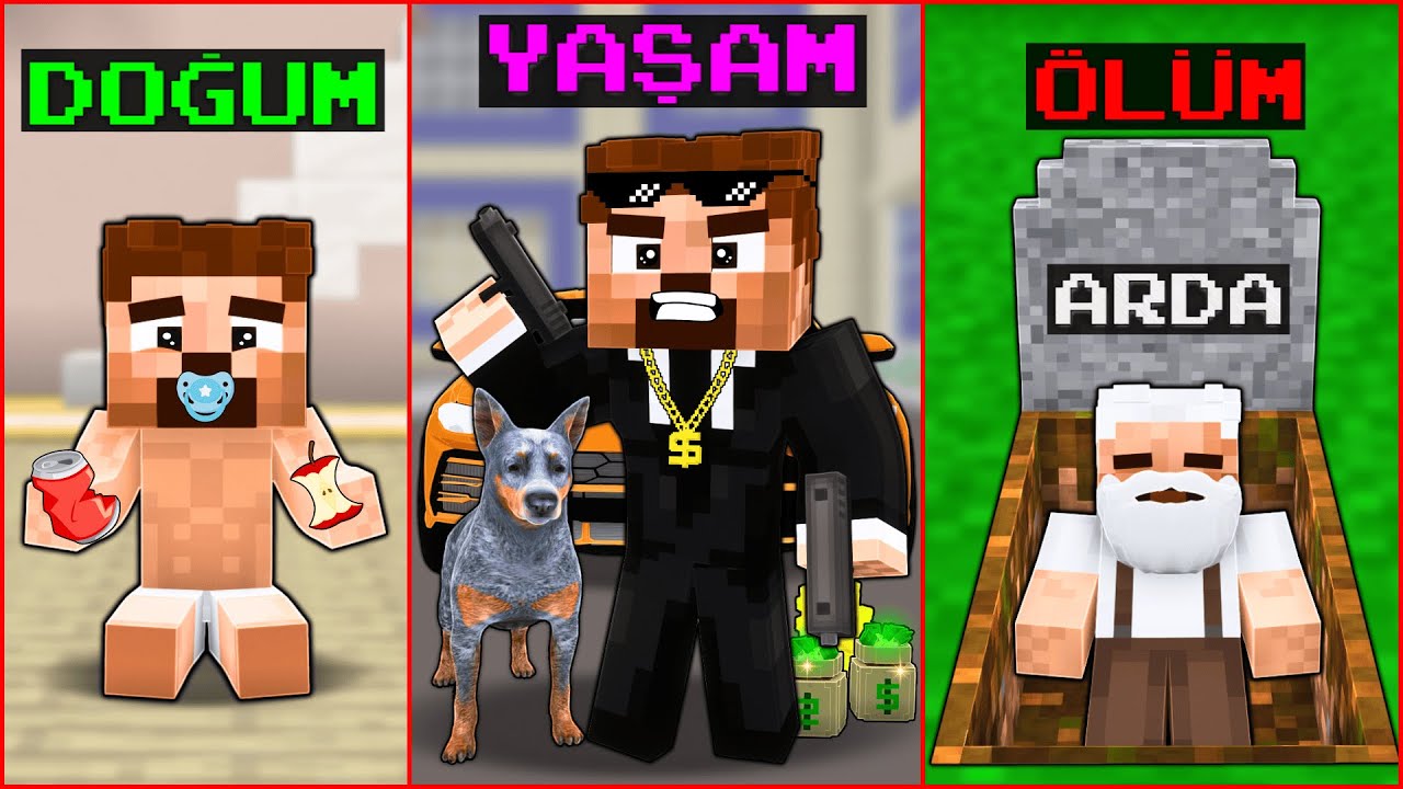 BEBEKLİKTEN ÖLÜME MAFYA ARDA'NIN HAYATI! 😱 - Minecraft