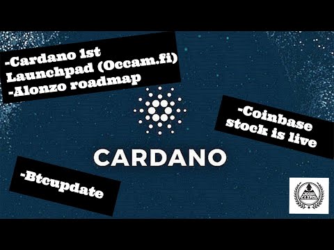 Btc update, Cardano Smart-Contracts is een feit met layer plutus, Coinbase Stock live op de beurs.