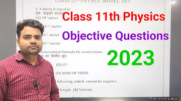 Class 11th Physics Objective Questions With Solution | Physics class 11 Objective Questions
