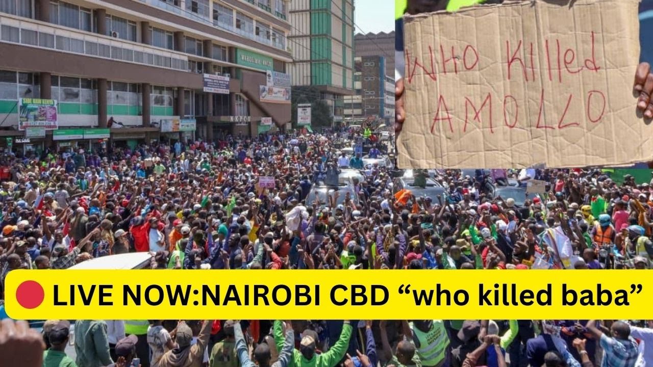 BREAKING NEWS: UNITED OPPOSITION STORMS NAIROBI CBD – GACHAGUA, KALONZO, KARUA & MATIANG’I WARNS IG