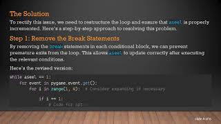 How to Fix Infinite Loops in Pygame