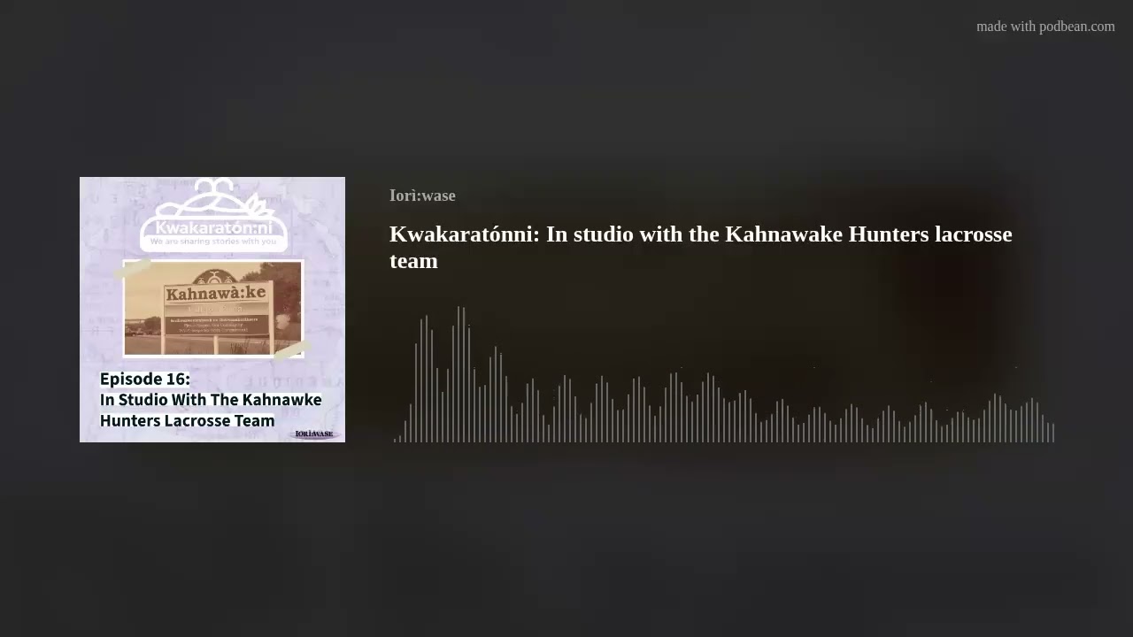 Kwakaratónni: In studio with the Kahnawake Hunters lacrosse team
