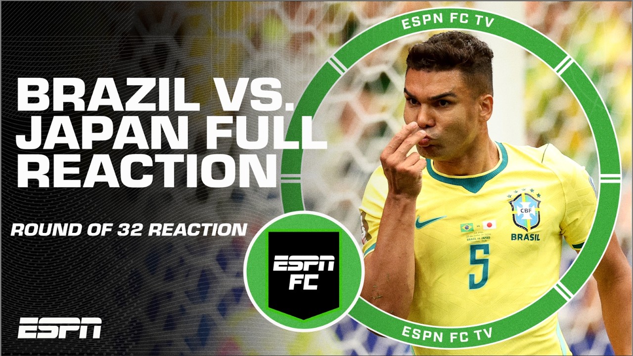 LATE LATE GOAL! FULL REACTION: Brazil vs. Japan [Round of 32] | ESPN FC