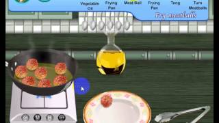 Sara cooking games Swedish meat balls online game screenshot 1
