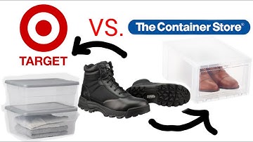 SHOE ORGANIZATION︱THE CONTAINER STORE VS. TARGET︱Battle of the Boxes︱Review {LabelsforBabes}