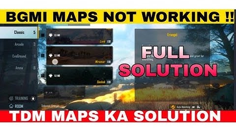 😞BATTLEGROUND MOBILE INDIA MAP NOT DOWNLOADING PROBLEM SOLVED |Bgmi Map tdm map not downloading#bgmi