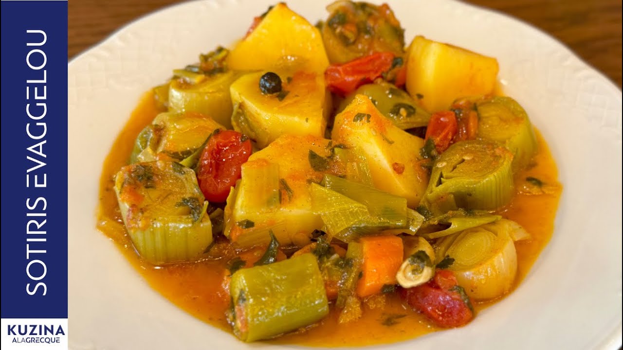 Πράσα με Πατάτες Vegetarian stew with potato and leeks | Sotiris Evaggelou