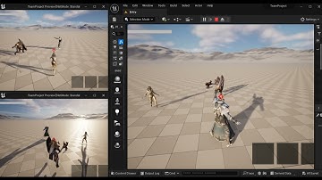 언리얼5 포트폴리오 기본공격 4타 및 이동