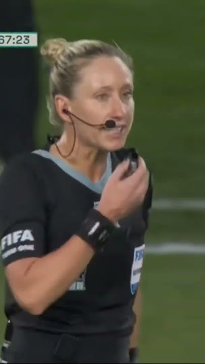 First Time on History 🤔 Referee Speaks Microphone in Women World Cup Final! #worldcup #soccer #fifa