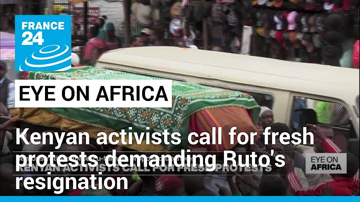 Kenyan activists call for fresh protests demanding Ruto's resignation • FRANCE 24 English