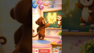 M for Monkey 🐒  | Preschool Learning video | ABC Learning #abcd #alphabet #nirakids #viral #kids