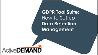 GDPR Tool Suite: GDPR Data Retention Management