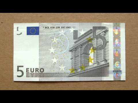 5 Euro Banknote (Five Euro / 2002), Obverse & Reverse 