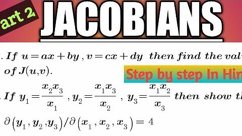 #jacobian #bscmath #calculus #theabhijeetacademy Jacobian related question in Hindi #2 Mathematics