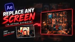 How To Replace Any Screen In After Effects Tutorial | No Plug-Ins Required